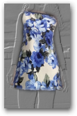 Vestido Flores Azules Grandes  » Click to zoom ->